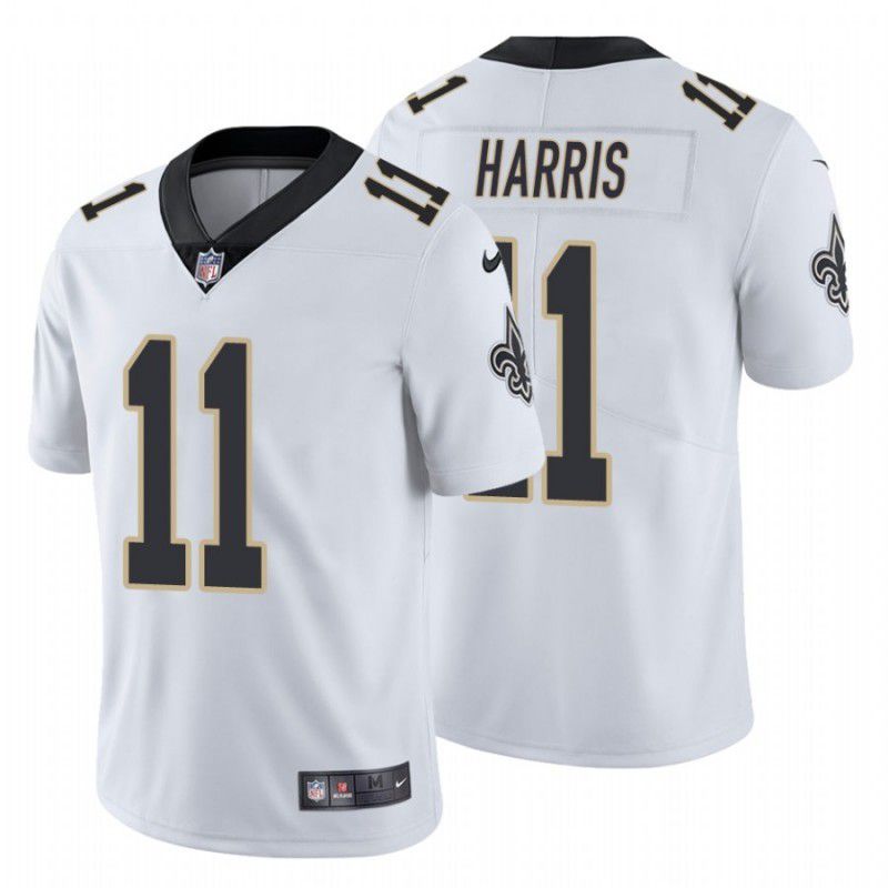 Men New Orleans Saints #11 Deonte Harris Nike White Vapor Limited NFL Jersey->new orleans saints->NFL Jersey